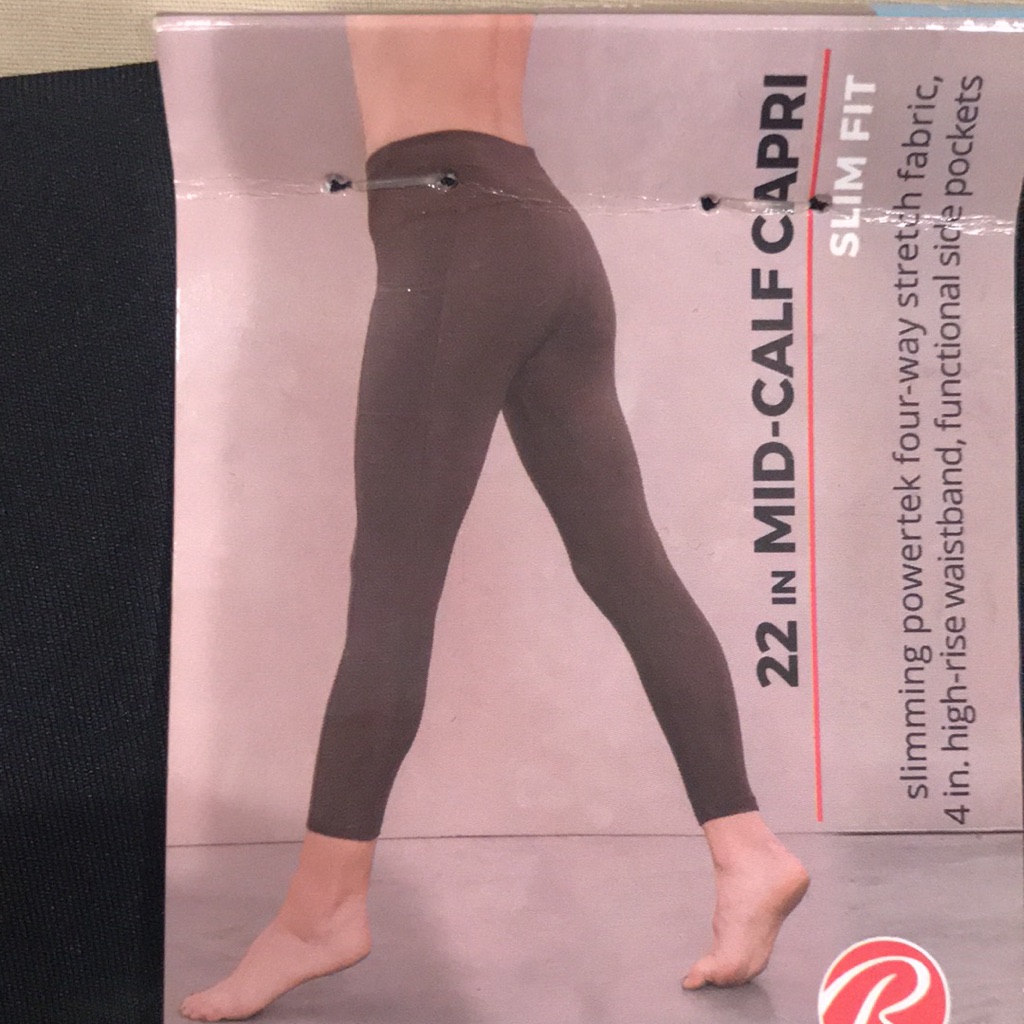 Brand New Bally Total Fitness Calf Capri